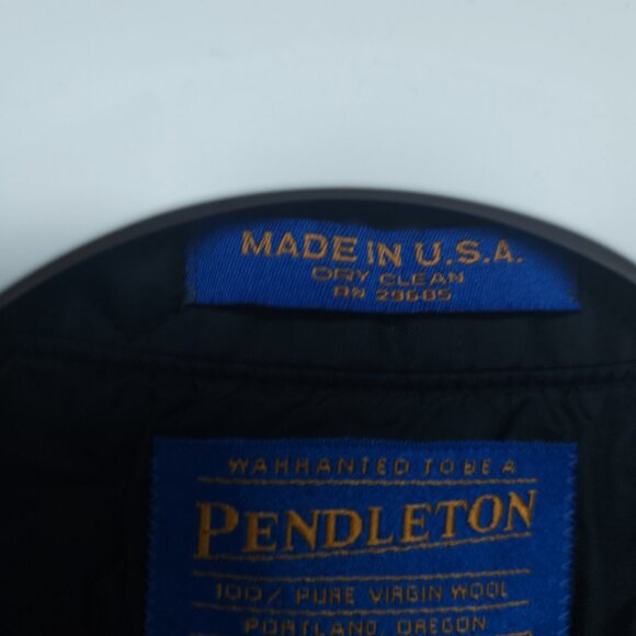 Vintage Pendleton 100% Virgin Wool Button Up Flannel Shirt - Picture 5 of 9